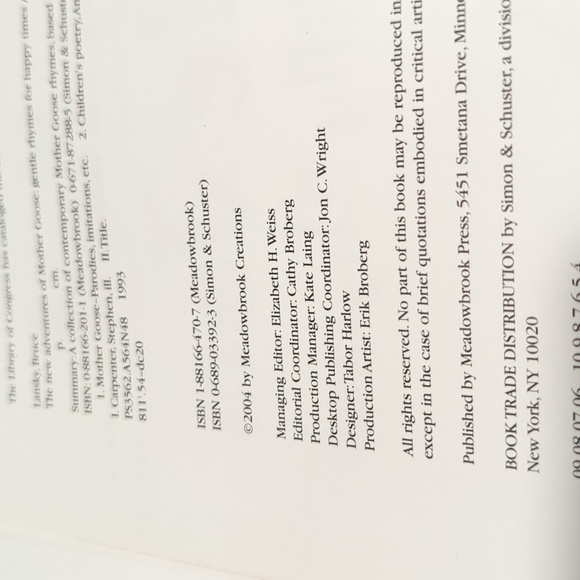 Bruce Lansky Mary Had a Little Jam and Other Silly Rhymes HB Book - Picture 3 of 6